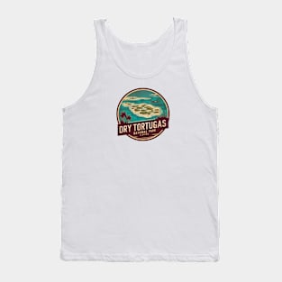 Dry Tortugas Landscape Emblem Badge Tank Top